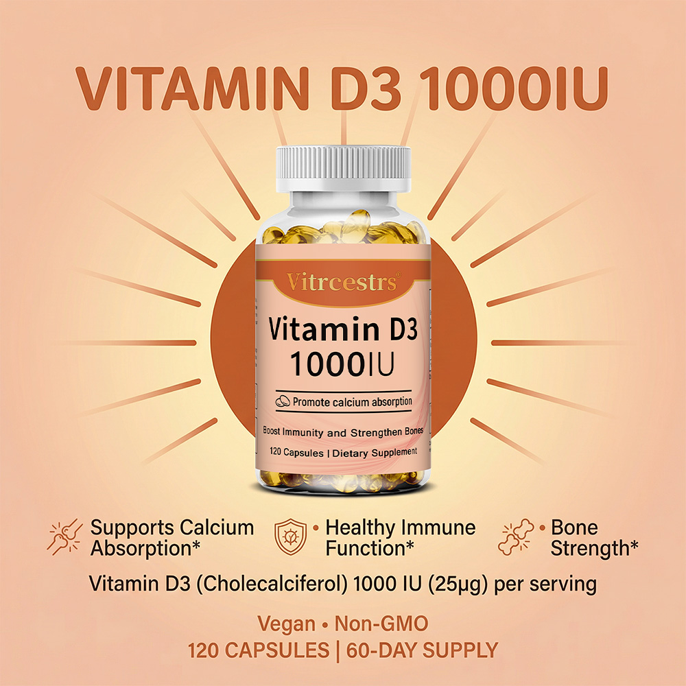 Vitamin D3 1000 IU Capsules, S - Health Wellness And review and price