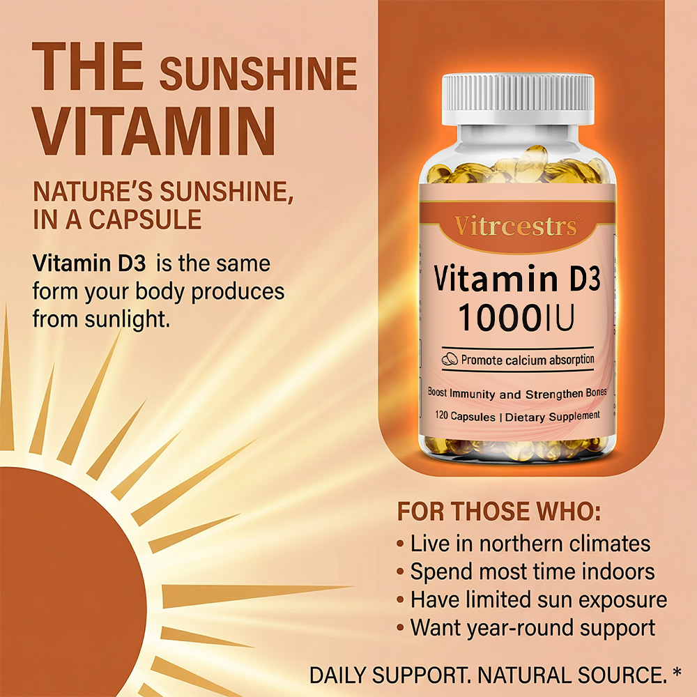 Vitamin D3 1000 IU Capsules, S - Health Wellness And review and price