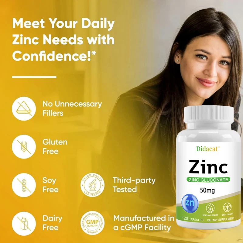Zinc 50 Mg - with Zinc Glucona - Health Wellness And review and price